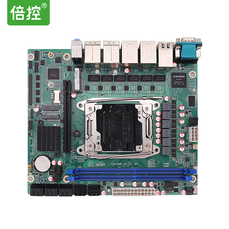 倍控NAS存储主板多盘SATA主板ITX支持热插拔硬盘阵列raid存储工控服务器NAS机箱E5至强处理器多网卡 BKHD-C612NP-21