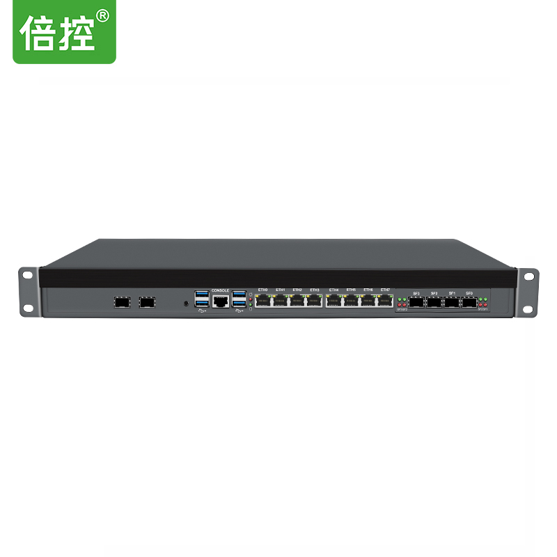 倍控B760万兆爱快ROS软路由1U机架式工控机服务器I3-14100 I7-14700 I9-14900嵌入式电脑主机14代12代网关SFP