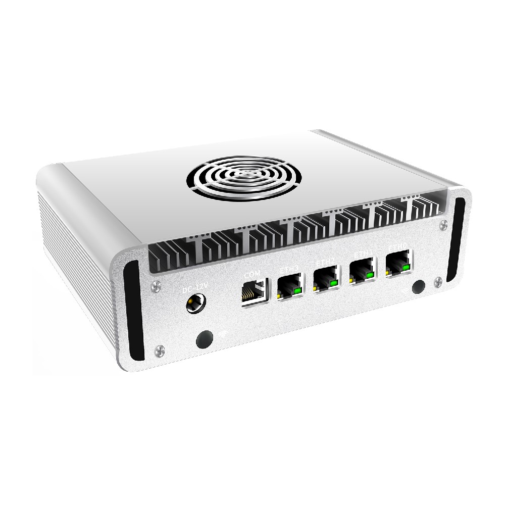 倍控 R2413工控机4网卡迷你电脑主机 ros软路由 linux 4G 5G 物联网关 n150